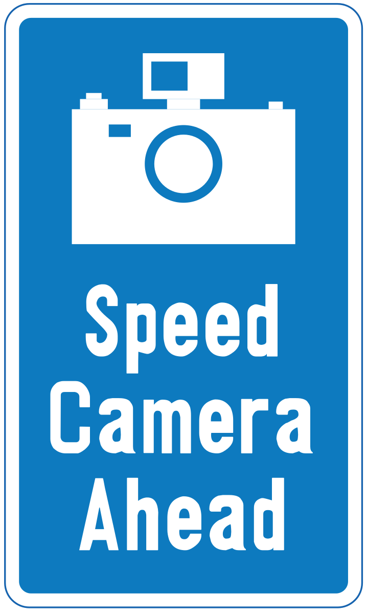Indication of speed limit enforcement cameras